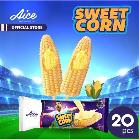 Jual Aice Ice Cream Sweet Corn Es Krim 20pcs Shopee Indonesia