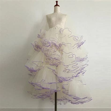 Puffy Tiered Ruffled Tulle Maternity Dresses Sexy See Thru Ruffles