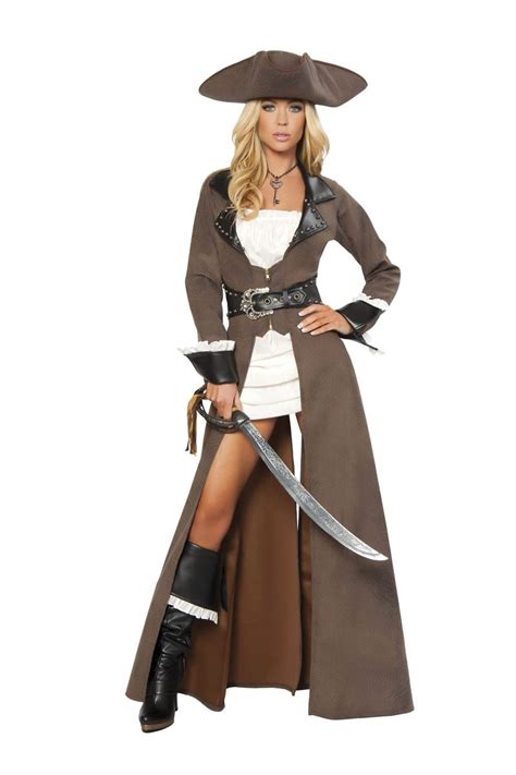 Adult Pirate Captain Woman Deluxe Costume | $120.99 | The Costume Land