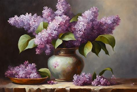 Still Life Lilac Flowers Free Stock Photo Public Domain Pictures