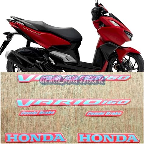 MERAH Original Original Striping Decal Pole Sticker Honda Click 160