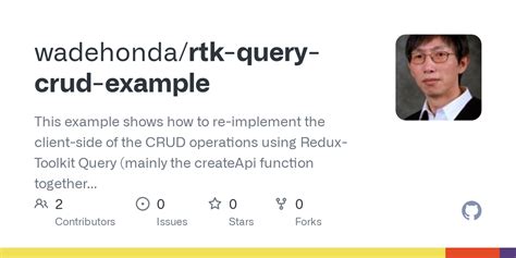 Github Wadehonda Rtk Query Crud Example This Example Shows How To Re