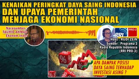 Ekonom Indef Ekonomi Indonesia Stabil Pentingnya Fokus Pada Daya