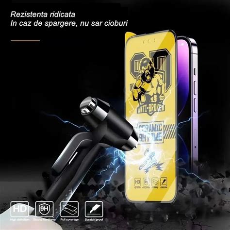 Folie De Protectie Ceramica Flippy Transparenta Hd H Pentru Apple