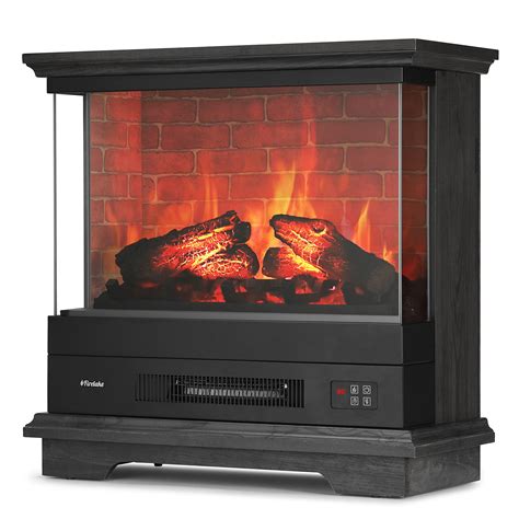 TURBRO Firelake 27 Inch Electric Fireplace Heater Freestanding