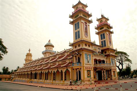 Cao Đài temple in the city of Tây Ninh Vietnam image Free stock