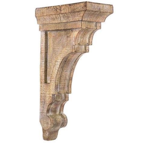 Rustic Country Style Corbels Set Of 2 Tuscan Wood Large Shelf Support