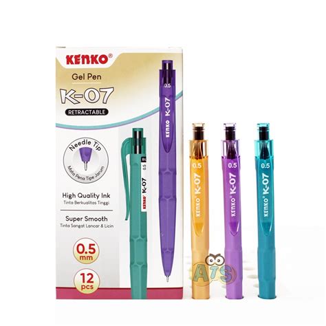 Jual Pulpen Gel Cetek K Kenko Retractable Gel Pen Shopee Indonesia