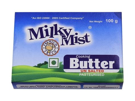 Milky Mist Unsalted Cooking Butter Packaging Type Packet Packaging