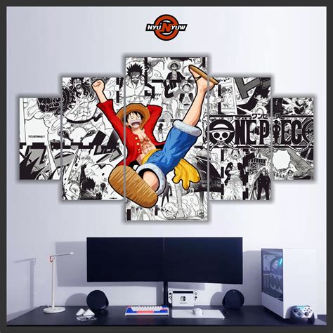 Jual Hiasan Dinding Poster Anime Set One Piece Monkey D Luffy