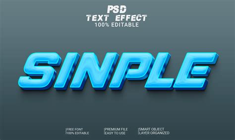 Simple 3d Text Effect Psd File Graphic By Imamul0 · Creative Fabrica