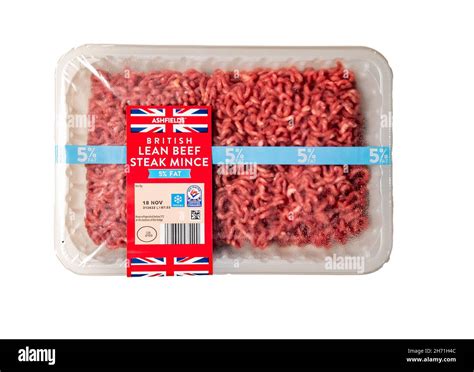 Norwich Norfolk Uk November 15 2021 A Packet Of Ashfield’s British Lean Beef Steak Mince