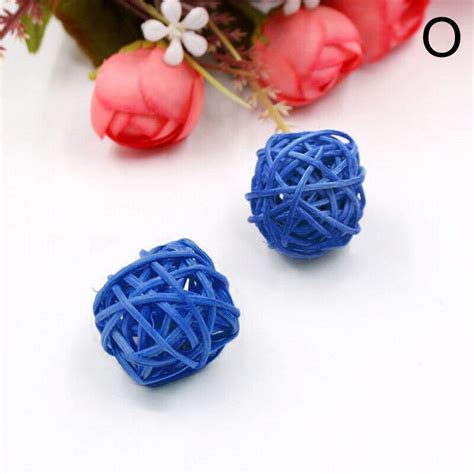 Pcs Rattan Ball Birds Chewing Cm Diy Toy For Parrot Budgie Parakeet