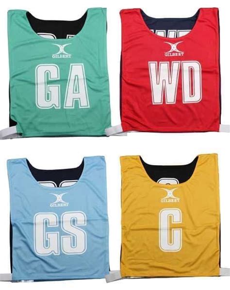 Gilbert Reversible Netball Bib Set Of 7