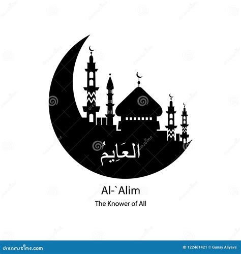 Al Alim Allah Name In Arabic Writing God Name In Arabic Arabic