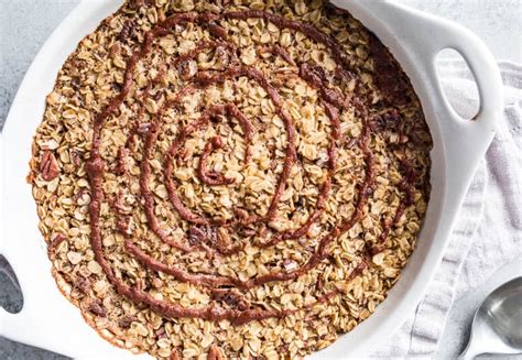 Cinnamon Roll Baked Oatmeal Gluten Free Vegan Salted Plains