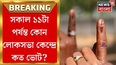 Lok Sabha Election 2024 সকাল ১১টা পর্যন্ত কোন লোকসভা কেন্দ্রে কত ভোট