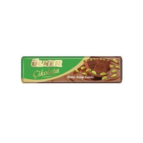 Ulker Milk Chocolate With Pistachio 30 G Ulker Antep Fıstıklı Sütlü