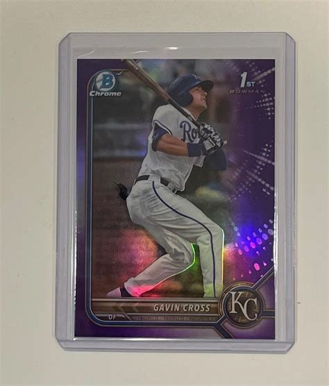 Bowman Draft Chrome Gavin Cross Purple Refractor St