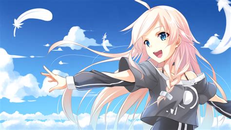 壁纸 插图 动漫 天空 艺术品 动画片 Vocaloid 女孩 ia 曼加卡 没有uta 1920x1080