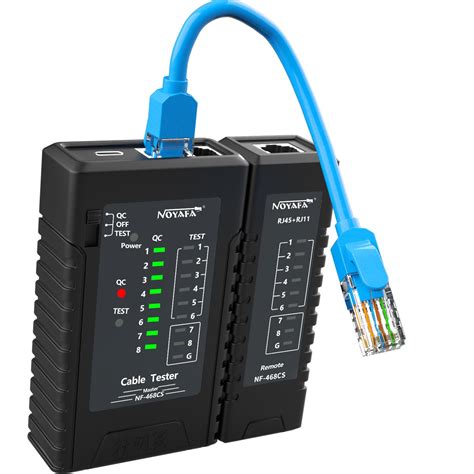 Noyafa Nf 468cs Network Cable Tester For Rj45 Rj11 Rj12 Cat5 Cat5e Cat6 Cat6a Utp Stp Poe Phone