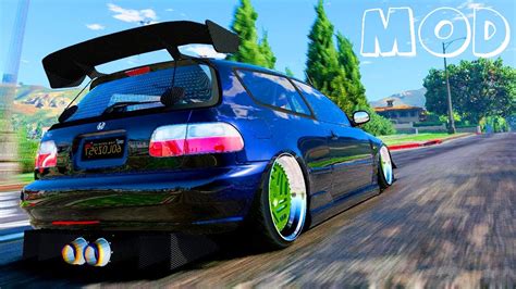 Honda Civic Eg Vti Gta Drag Race Meeting Mods Youtube