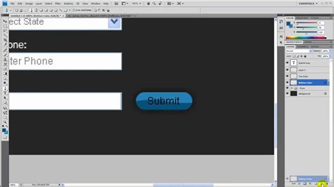 Gsg Turorial 6 How To Make A Glossy Submit Button In Adobe Photoshop Cs4 Youtube