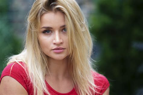 Wallpaper Women Blonde Face Portrait Depth Of Field X