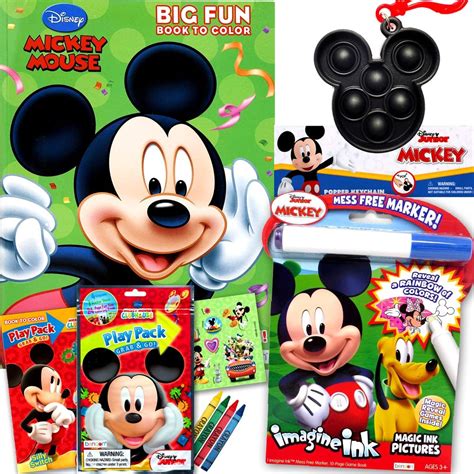 Disney Mickey Mouse Coloring And Activity Book Bundle With