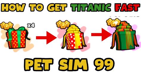 How To Get Titanic Christmas Present Fast In Pet Simulator Ps