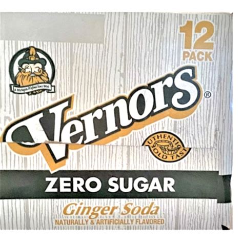 Vernors Zero Sugar Ginger Ale The Original Ginger Soda 12 Pack