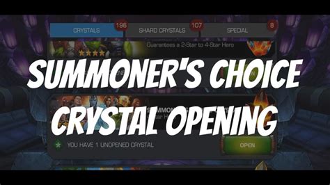 Summoners Choice Crystal Opening Marvel Contest Of Champions Youtube