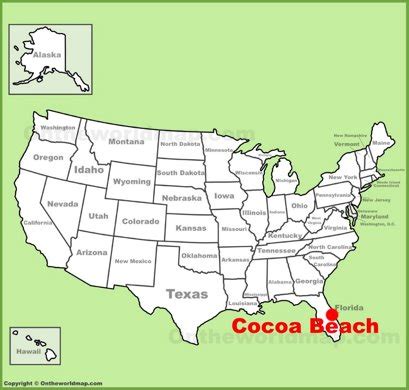 Cocoa Beach Maps | Florida, U.S. | Maps of Cocoa Beach