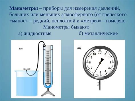Презентация "Манометры" - скачать бесплатно