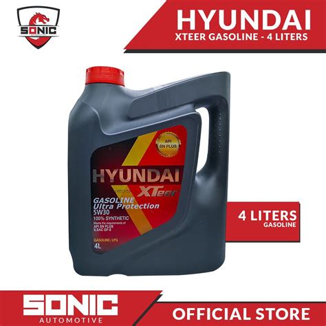 4 Liters Hyundai Xteer Gasoline Ultra Protection 5W-30 GF-6 | Shopee ...