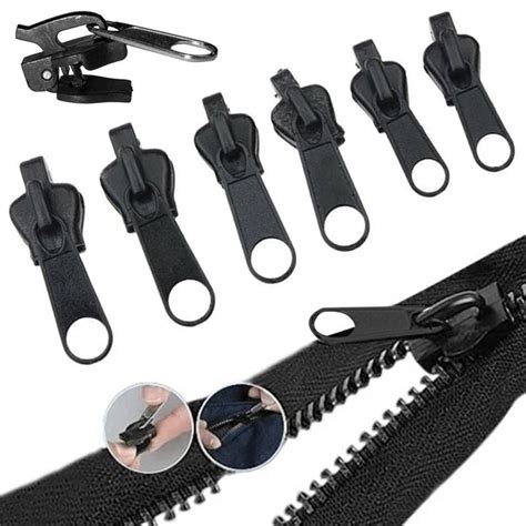 Pcs Zipper Repair Kit Universal Instant Fix Replacement Zip Slider