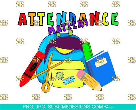 Attendance Matters PNG and JPG ONLY - Etsy