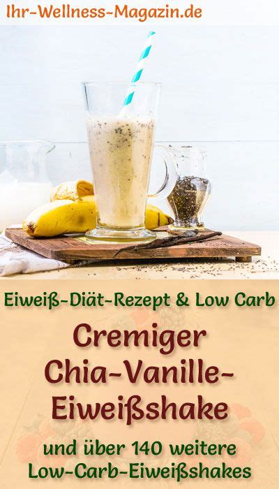 Chia Vanille Eiwei Shake Low Carb Eiwei Di T Rezept Low Carb Shakes