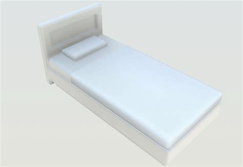 Cama 3d Individual Em Max Baixar Cad 15 43 Kb Bibliocad