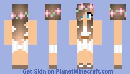 Flower Girl Minecraft Skin