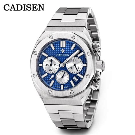 Cadisen Mens Quartz Watch Military Sport Watch Men Chronograph