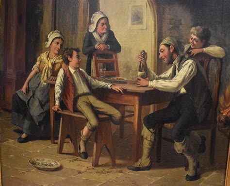 Oil On Canvas Genre Works Painting Nude