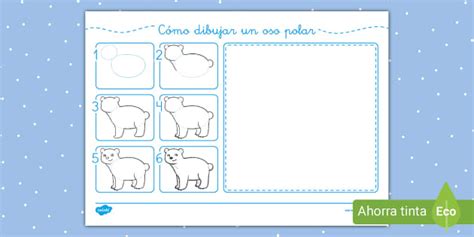 Ficha De Actividad C Mo Dibujar Un Oso Polar Twinkl