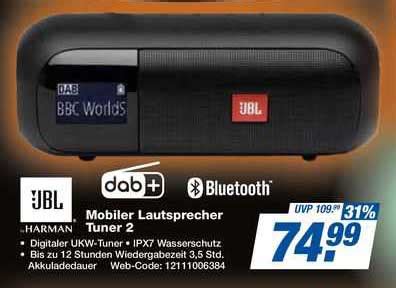 Jbl Harman Mobiler Lautsprecher Tuner 2 Angebot Bei HEM Expert