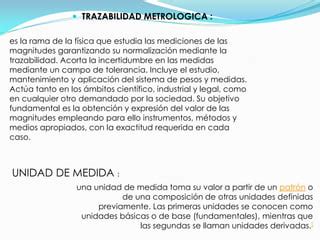 La Metrologia PPT