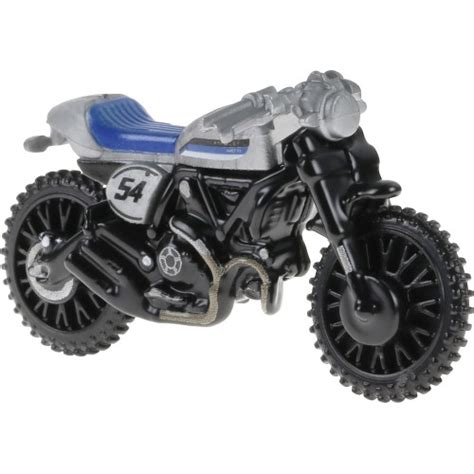 Mattel Hot Wheels Ducati Scrambler Silver Motorcycle Club Toy Vehicle Hwr Hrr Toys