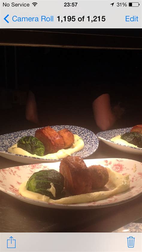 Crispy Pork Belly With Pig Cheek Fritter Stuffed Cabbage Pork Dishes