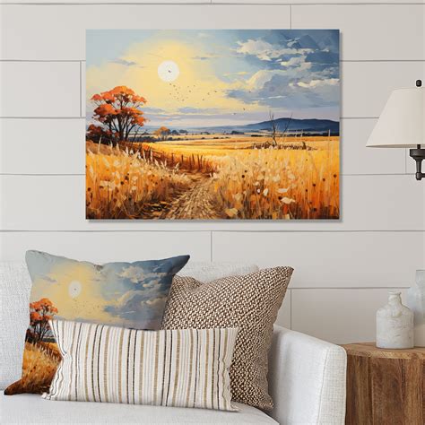 Winston Porter Countryside Wheat And Pastel V Landscapes Metal Wall