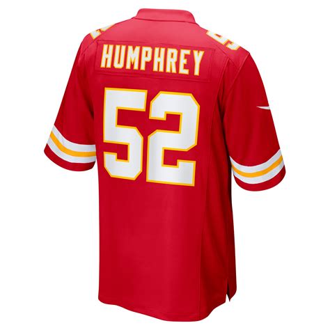 Men's Kansas City Chiefs Creed Humphrey Nike Red Game Jersey