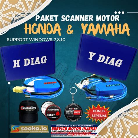 Jual Paket Scanner Motor Injeksi Honda Yamaha Iquteche H Diag Y Diag